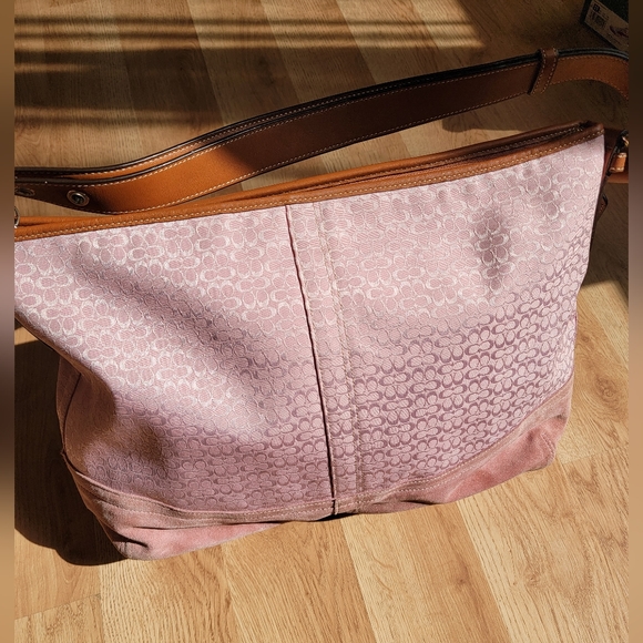 Coach Handbags - Coach Pink large handbag